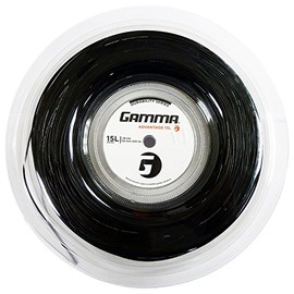 Gamma Advantage 1.38mm Tennis String - 220m Reel, Colors- Black