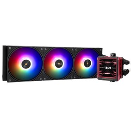 Thermalright FW360 Ultra ARGB Black CPU AIO Cooler,PC 360 Specification Water Cooler System,IPS LCD Screen with 480x480 Resolution,for AM5&Intel LGA1700/1851,High Performance Pump,2.88 in LCD Screen