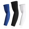 Non-Slip Cooling UV Protection Arm Sleeves Seamless XXL (Large Men's)/Black 3ea
