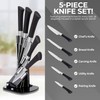 5 Piece Stainless Steel Knife Set with Acrylic Stand –