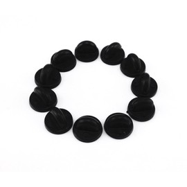 yueton 100pcs 11mm PVC Rubber Pin Backs