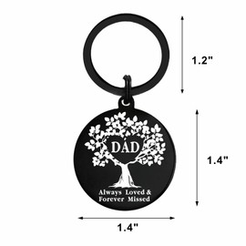 Viayen Bereavement Gifts for Loss of Father- Memorial Keyring for Loss of Dad Sympathy Grieving Remembrance Keepsake