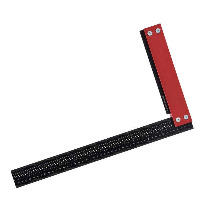 Woodworking Ruler 12in Accurate Carpenter Square L Shaped Right Angle