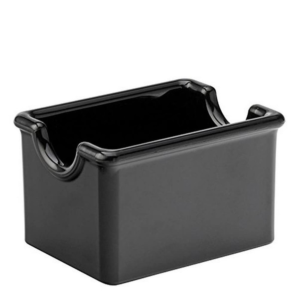 Carlisle FoodService Products Sugar Caddy for Kitchens, Plastic, 20 Packets, Black
