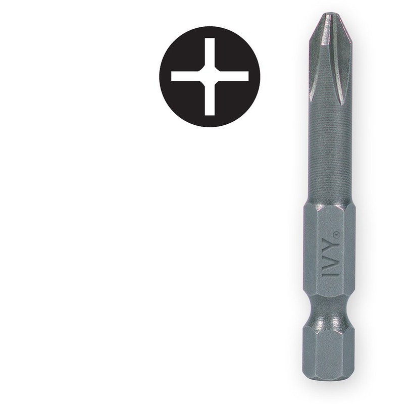 IVY Classic 45012 2-Inch #3 Phillips Power Bit, Impact Plus,