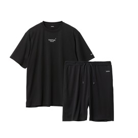 [TENTIAL] BAKUNE Dry Men's [ バクネ ドライ メンズ ] 上下セット(半袖・ショートパンツ) 一般医療機器 リカバリーウェア ブラック L