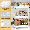 SPACEKEEPER Storage Rolling Cart, 3 Tier Laundry Room Organization Utility