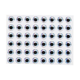 PATIKIL Fishing Lure 3D Eyes 12mm, 100Pcs Waterproof Artificial Fish Eye Fly Tying Lures Crafts Tackle Accessory for Fishing Baits DIY, Silver Tone