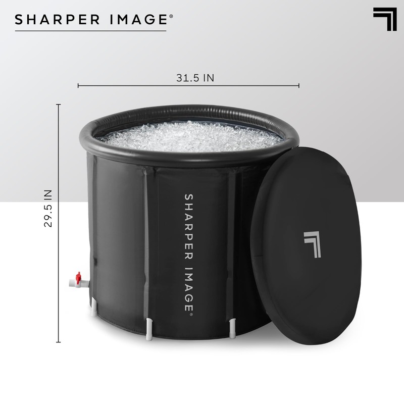 Sharper Image Ice Bath Portable Cold Plunge with Cover -