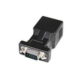 DTECH RS232 RJ45 Converter Serial Adapter DB9 D-Sub 9 Pin Male RJ-45 Female Ethernet Network Connector COM Port Cat5e Cat6 LAN Converter Plug