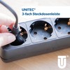 UNITEC TSD Triple 1.4 m Black