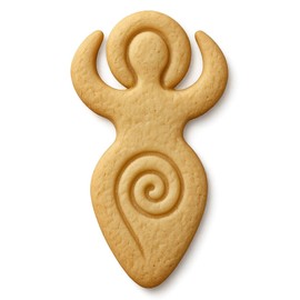 Mighty Gadget Spiral Goddess Cookie Cutter & Stamp - 4x2.5" Whimsical Design for Mystical Baking (Random Color)