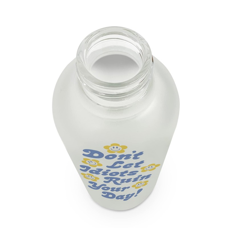 Studio Oh! New Aesthetic Glass Water Bottle with Straw &