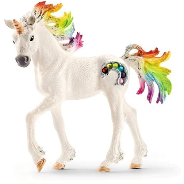 SCHLEICH bayala Rainbow Unicorn Foal Imaginative Toy for Kids Ages 5-12