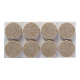 Scotch Felt Pads 32 PCS Beige, Felt Furniture Pads for Protecting Hardwood Floors, 1" Round, Easy-to-apply, Self-Stick design, Reliable protection from nicks, dents and scratches (SP802-NA)