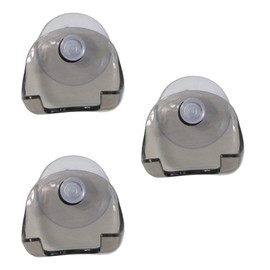 NIYATA 3 Pack Shower Shaver Holder Wall Mount for Shaver Bathroom Shaver Holder Wall Mounted Shaver Holder (Grey)