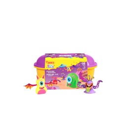 Jovi - Play&Fun Aliens, Modeling Clay kit for Children, Cutouts + 24 plasticine Sticks + Modeling Tools to Create Monsters and Aliens