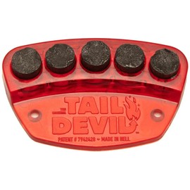 Tail Devil The Original Tail Devil Skateboard Spark Plate | Sparks for Your Skateboard | Ultimate Skateboarder's Accessory | A Tail Plate Attachment for Cool Sparking Effect | Spark It Up! - Color: Red
