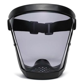 얼굴 전체 커버 안면 투명 보안경 페이스쉴드 밴드형 Full Face Cover Transparent Safety Glasses Face Shield with Band