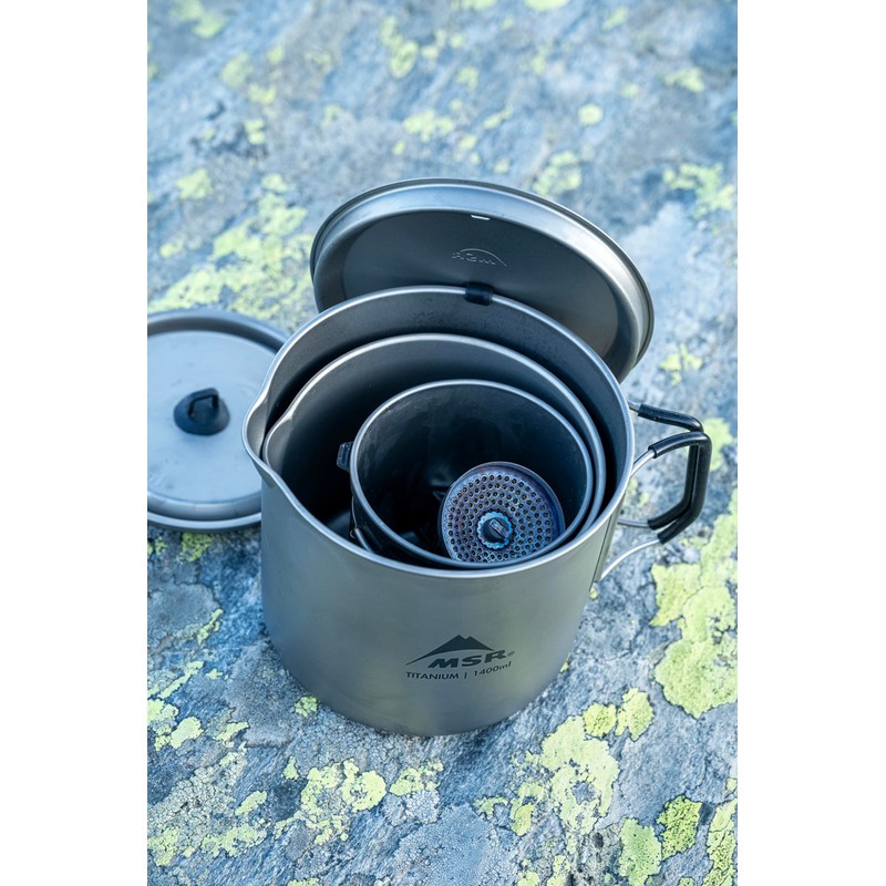 MSR Titan Titanium Camping Kettle, 1400 mL