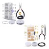 Estilosscom - Set De Joyeria Acero Inoxidable Plateado Llave Antigua