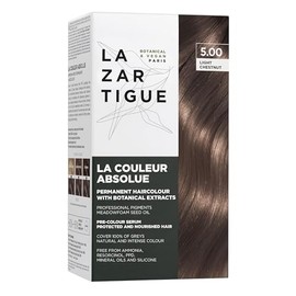 Lazartigue Permanent Haircolour 5.0 I Tinte castaño claro I Sin amoníaco con extractos botánicos y alta concentración de pigmentos I Para todo tipo de cabello I 150 ml