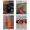 TOPROAD 28'' inch Collapsible Traffic Safety Cones, 2 Pack Multi