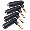 CESS L Shape Right Angle 3.5mm Male to Female Stereo