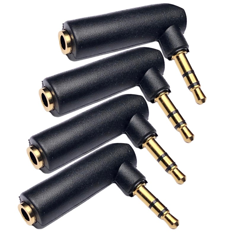 CESS L Shape Right Angle 3.5mm Male to Female Stereo