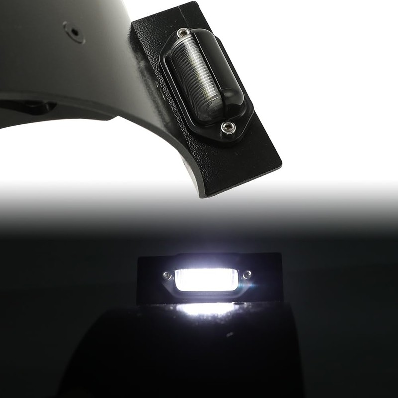 SUNPIE Add White Lights Black Motorcycle Cured Vertical Side Mount