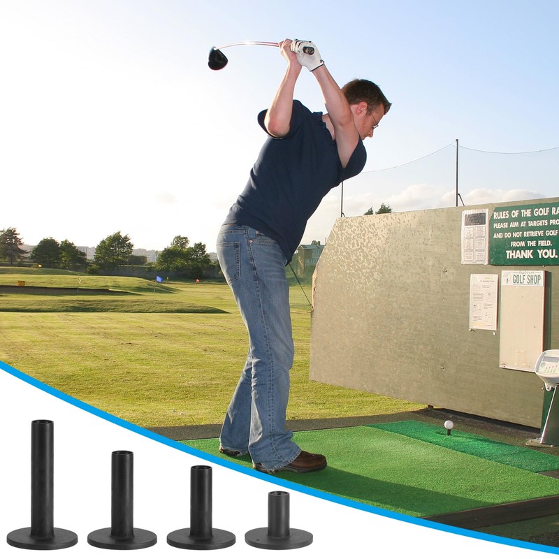 PATIKIL Rubber Golf Tee, 4 Pcs Mix Size Golf Practice