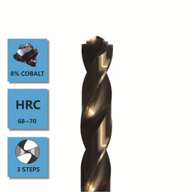 STROTON M42 8% Cobalt Drill Bit (12 mm x 2 Pieces) for Stainless Steel and Metal