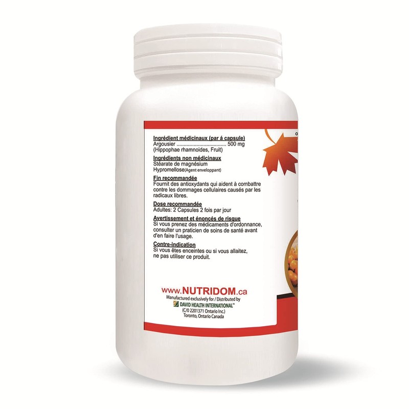 Nutridom Sea Buckthorn 500mg 120 Vcaps