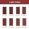 WeeGoo 80 Pieces Rectangular Sanding Sheets 1/3 Sheet Sandpaper for