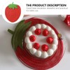 Hemoton Pot Holders Cloth Trivets Strawberry Shaped Cotton Thread Kitchen