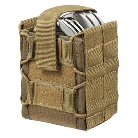 Double Handcuff Pouch for Most Standard Size Handcuffs, MOLLE Handcuff Case for Duty Belt, Law Enforcement Cuff Holder