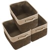 Sorbus Storage Large Basket Set [3-Pack] - 15 L x