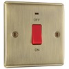 BG Electrical Cooker Control Switch Unit with LED Power Indicator,