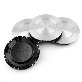 Forten Kingdom New 4PCS 165mm 6 1/2" Silver Brushed Car Hub cap Suit for Trailblazer 2004-2009 Car Wheel Center Cap Hubcaps 9595108 Replacement Accessories Vehicle Part