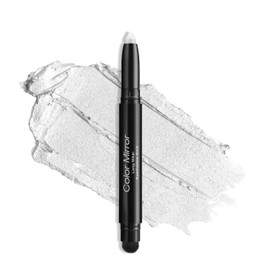 Color Mirror Cream Waterproof Hypoallergenic Eyeshadow Stick, long wear Metallic Glitter Matte Eye Shadow Pencil With Makeup Brush, Eye Brightener,65 Snowflake Shimmer