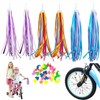 ZDL Children's Bicycle Streamers, 3 Pairs of Handlebar Colourful Bands,