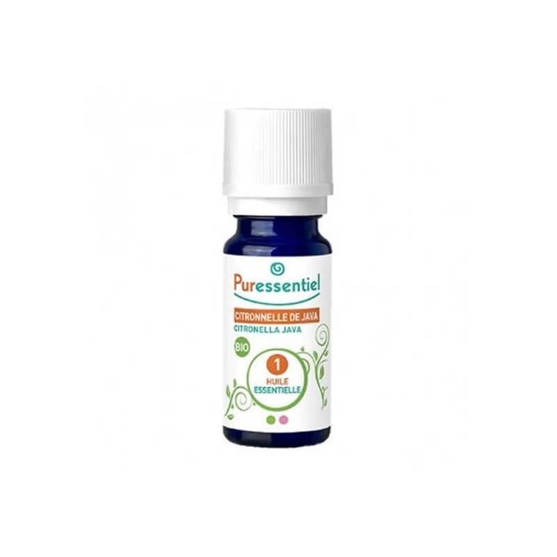 Puressentiel Organic Java Citronella Essential Oil 10ml - 100 %