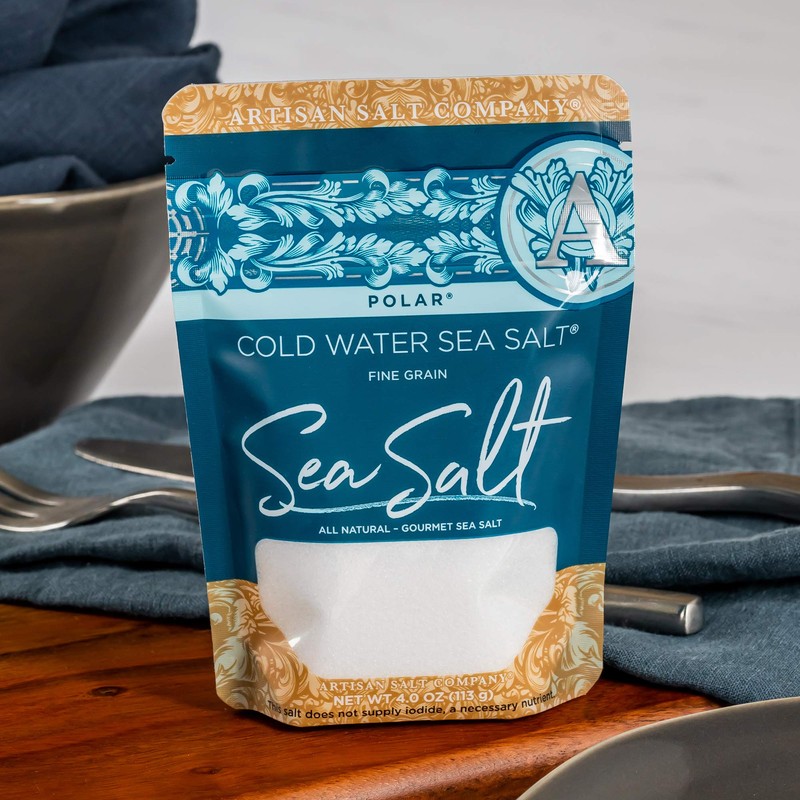 Artisan Salt Company Polar Cold Water Sea Salt, Zip-Top Pouch,