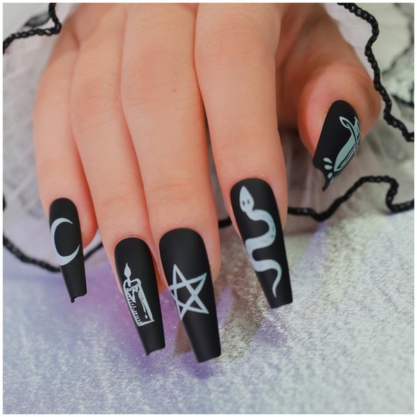 GALSPRO Long Press on Nails - Set of 24 Fake