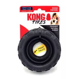 KONG Extreme Tire Traxx Power Chewer Treat Stuffable Fetch & Chew Dog Toy 4.5"