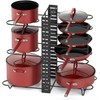 Pots and Pans Organizer for Cabinet, 3-in-1 Adjustable Cookware Storage