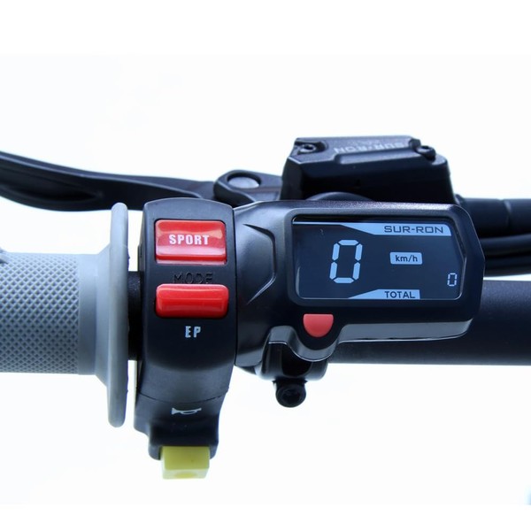 BIUGERCN Motorbike Speedometer waterproof timer tachometer LCD Display Digital Hour