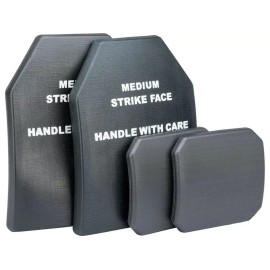 DLP Tactical Dummy Training SAPI Plate Polymer Insert with Side Plates Size Medi