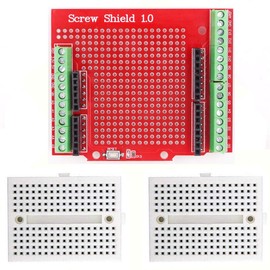 Youmile Proto Screw Shield Assembled Point Prototype Expansion Board D13 Universal LED for Opening Source Reset Button PCB Bareboard Double Sided PCB SMT Soldering DIY