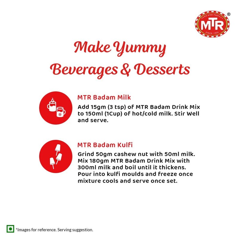 MTR Badam Drink Mix (500gm (Pack of 6))
